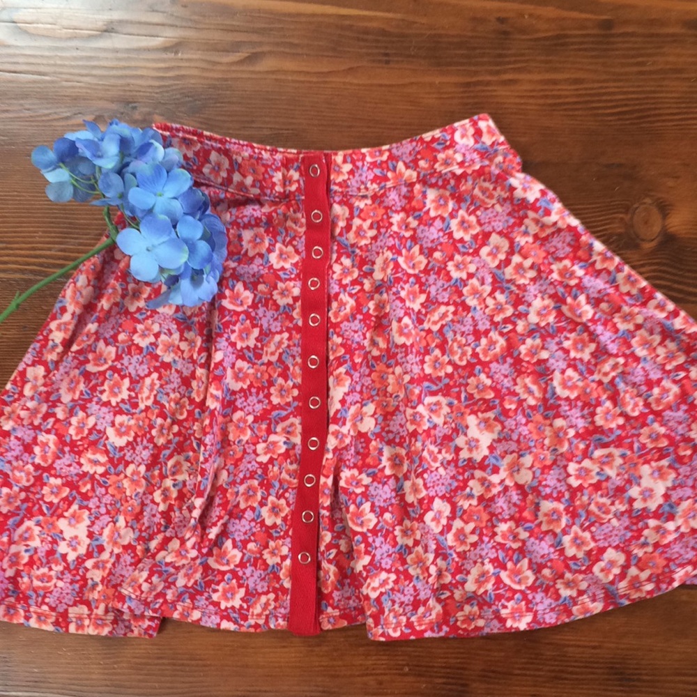Pink Floral Skirt from Urban Outfitters